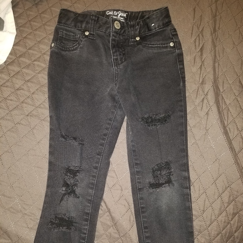 3 pairs size 5 boys skinny jeans